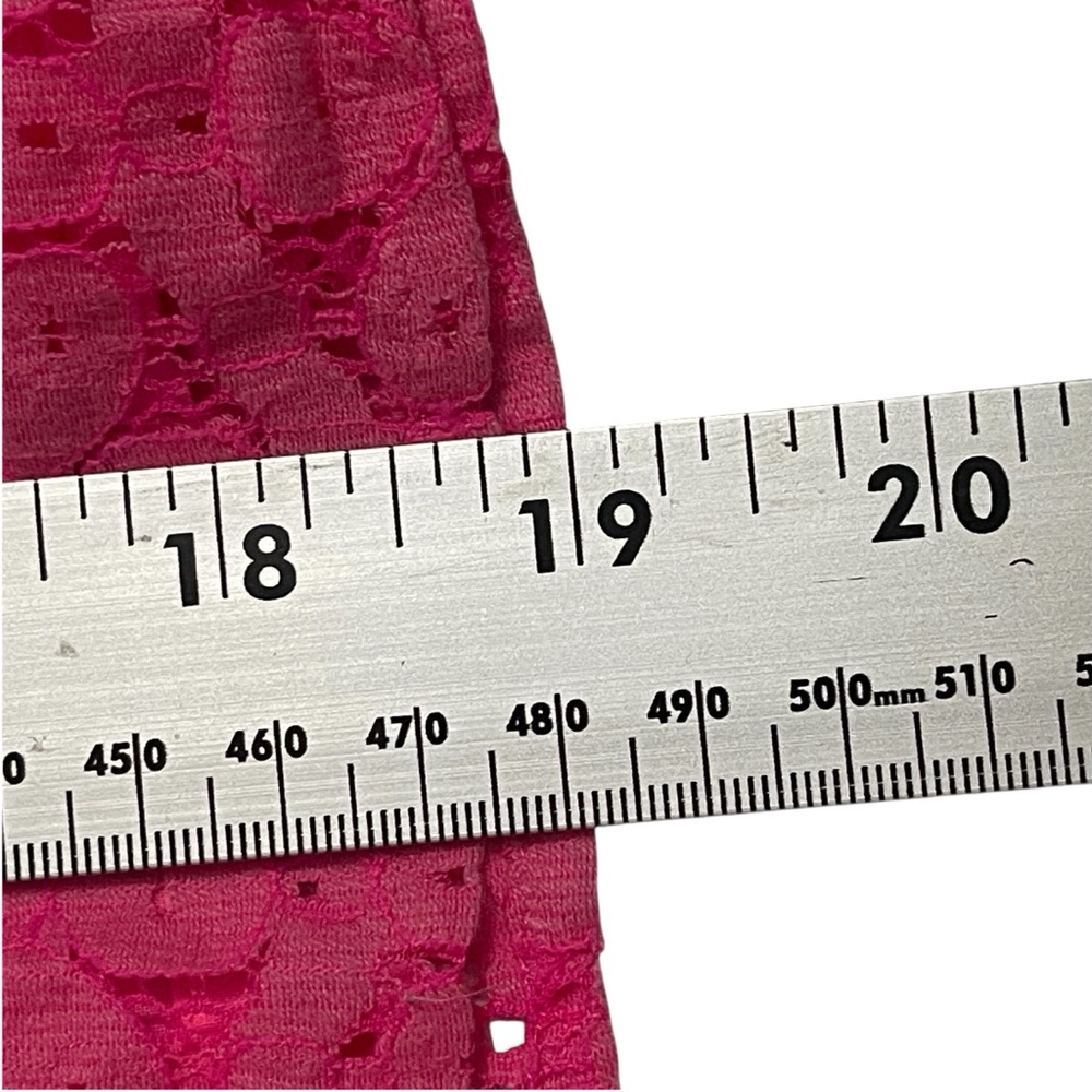 Lilly Pulitzer Vibrant Pink Lace Skater Skirt Size 0 - Picture 5 of 9